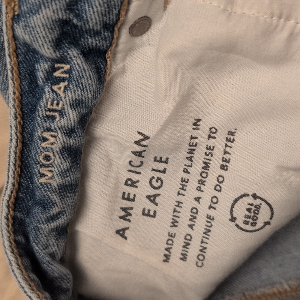American Eagle Outfitters Light Blue Denim Size 12 - Picture 4 of 5